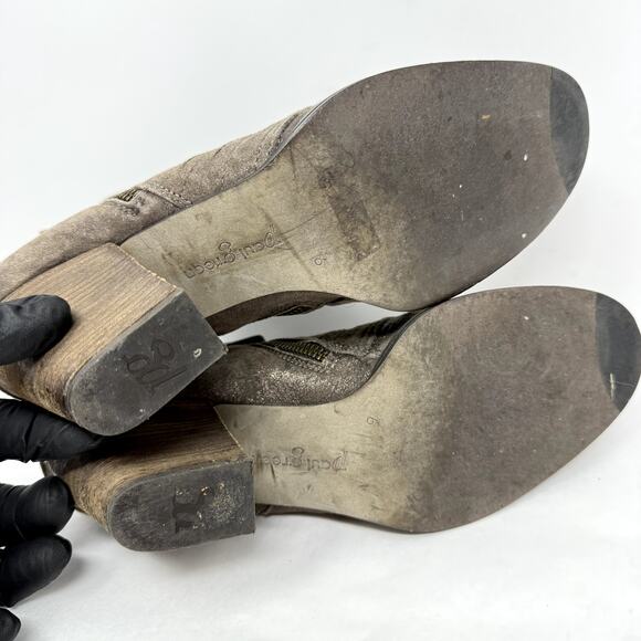 Paul Green Malibu Booties Womens 9 Leather Ankle Boots Boho Western Country - Picture 9 of 11